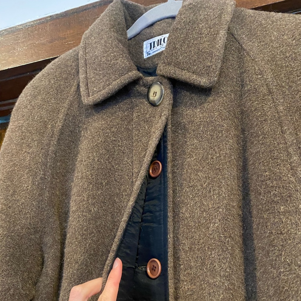 Vintage Alpaca Duster Coat